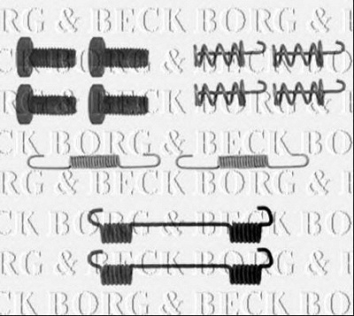 BORG & BECK bbk6150 -  Комплектующие, колодки дискового тормоза